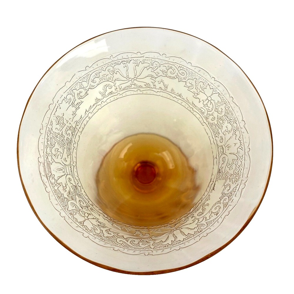 Fostoria Royal Amber Cordial Glasses 3.5" Tall Set of 7 Champagne Glasses Lovely - Picture 8 of 12